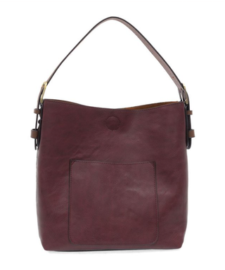 Classic Blackberry Hobo Handbag with Coffee Handle