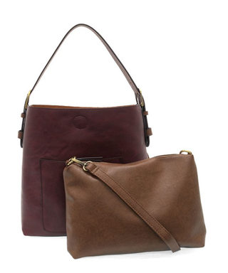 Classic Blackberry Hobo Handbag with Coffee Handle