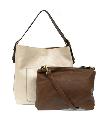 Classic Metallic Pearl Hobo Handbag with Coffee Handle