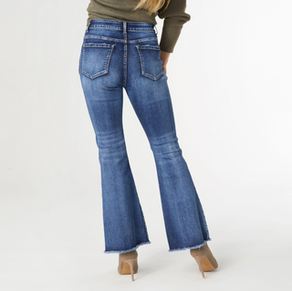 Coco + Carmen EverStretch Flare with Inset Seam - Dark Denim