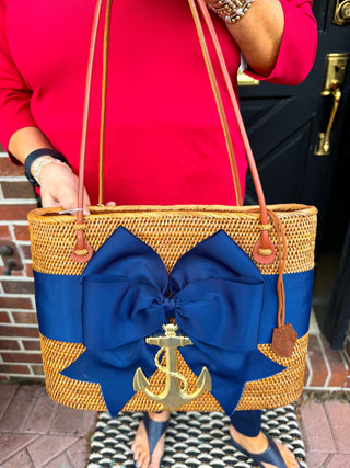 Lisi Lerch Large Navy Anchor Handbag