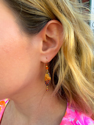 Adajio Sky Orange Ombré Earrings