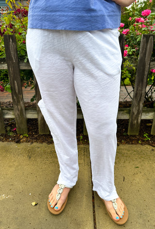 Escape by Habitat White Edgewater Cotton Flood Pant