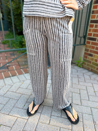 Escape by Habitat Fog Canyon Stripe Pocket Flood Pant