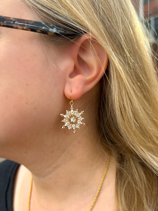 Bling Snowflake Earrings