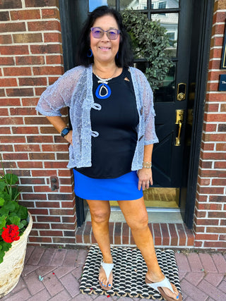 Lulu B Open Weave White Cardigan Blooming Boutique Lulu B Open Weave White Cardigan Blooming Boutique
