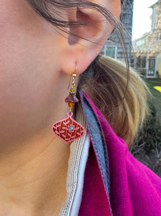 Adajio Pink Flower Earrings