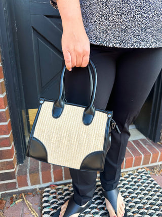 Black and Tan Handbag