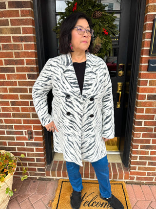 Snow Tiger Sweater Coat