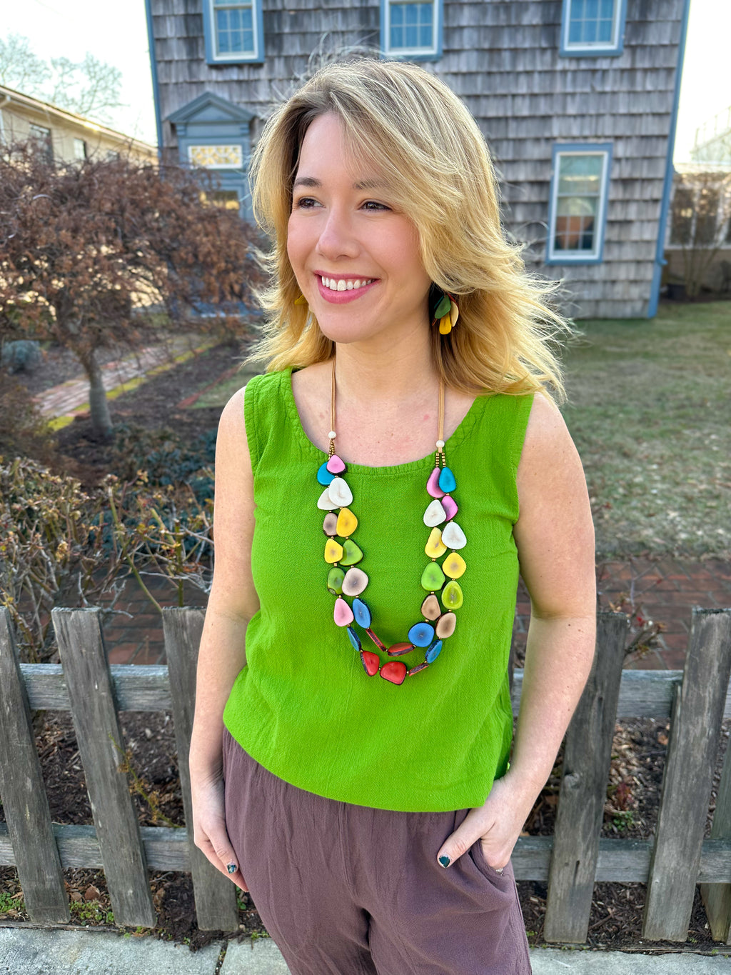 Oh My Gauze Matcha Tank – Blooming Boutique