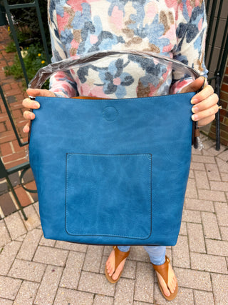 Joy Susan Classic Hobo Handbag Celestial Blue