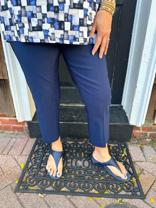 Bangladine by Lulu B Navy Contemporary Capris