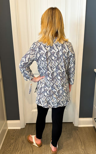 Lulu B Python Button Tunic