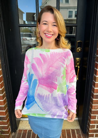 Pastel Feather Italian Sweater