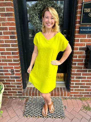 Oh My Gauze Beach Dress Lime Oh My Gauze Beach Dress Lime