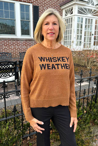 Brown Whiskey Weather Knit Sweater