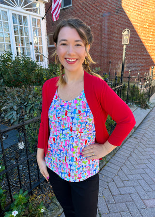 Lulu B Crimson Cardigan Sweater