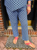 Periwinkle and Navy Geometric Link