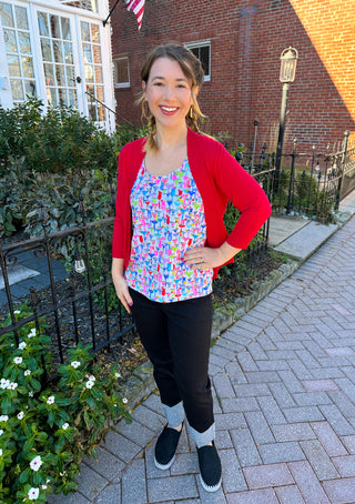 Lulu B Crimson Cardigan Sweater