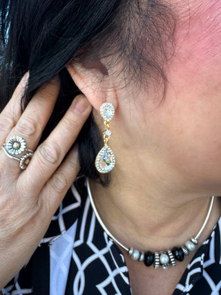Crystal Teardrop Earrings