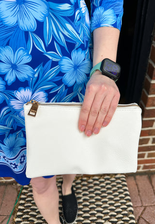 Riley Vegan Crossbody - White