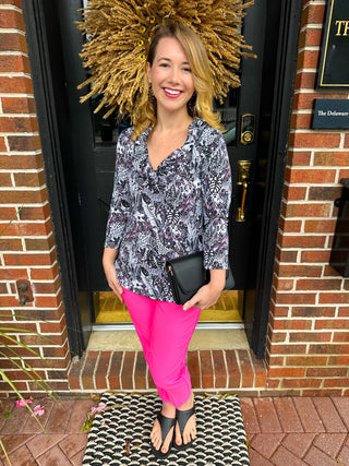 Black Beaded Teardrop Earrings