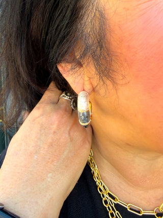 Neutral Marble Earrings