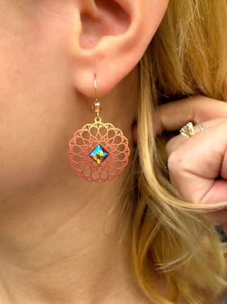 Adajio Pink Sunset Earrings