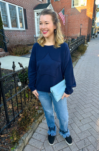 EverStretch Straight Ankle Jeans with Bottom Embroidery