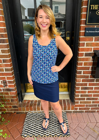 Bangladine by Lulu B Navy Skort