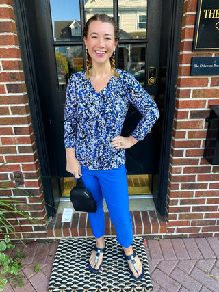 Lulu B Bangladine Blue Scallop Capri
