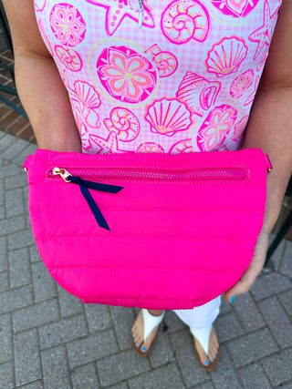 Jolie Puffer Belt Bag Hot Pink