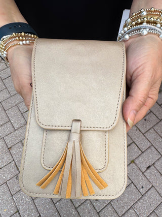 Harper Crossbody Bag Gold Shimmer