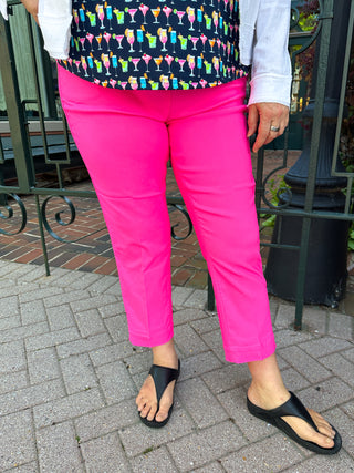 Bangladine by Lulu B Bright Hot Pink Contemporary Capris