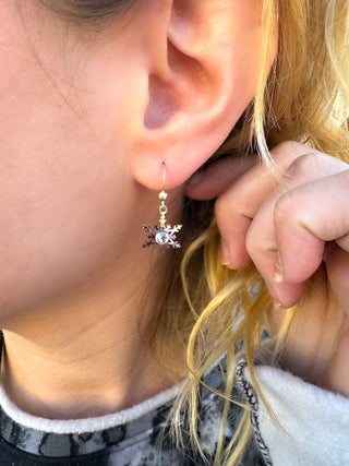 Sienna Sky Silver Snowflake Earrings