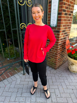 Lulu B Pull-On Stretch Black Jean Capris