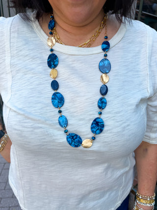 Navy Necklace