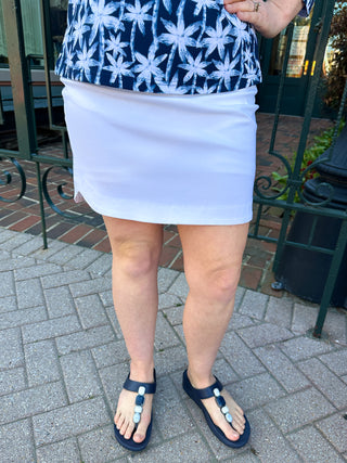 Bangladine by Lulu B Clearwater White Skort