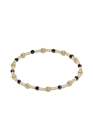 ENewton Dignity Sincerity Pattern 4mm Bead Bracelet Hematite