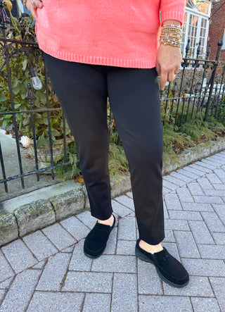 Lulu B Black Rhinestone Leggings Full Length