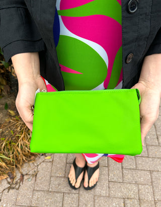 Simple Green Clutch Bag