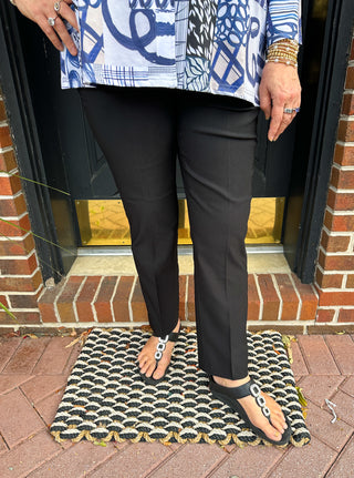 Bangladine by Lulu B Black Pull-On Ankle Pant