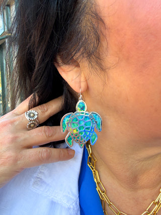 Turtle earrings
