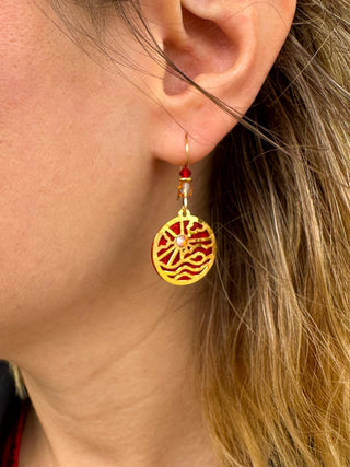 Adajio Red Sunset Earrings