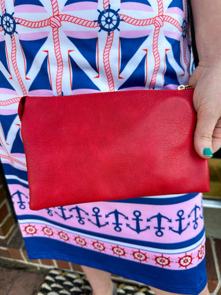 Riley Vegan Crossbody - Red