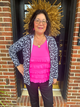 Lulu B Cha Cha Bright Hot Pink Tank