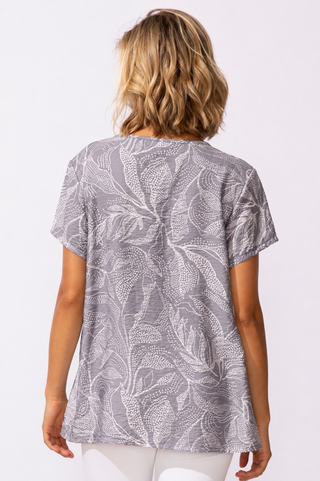Escape by Habitat Regatta Rayon Leaves Fog Pleated Pullover