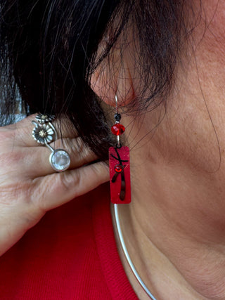 Adajio Red Whimsy Earrings