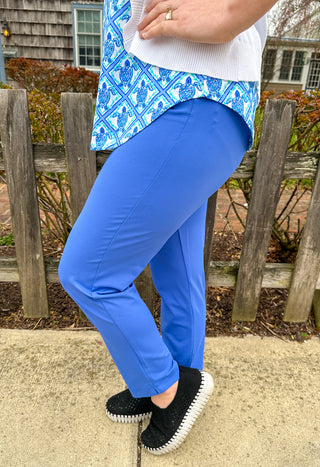 Lulu B Blue Secret Pocket Capri Leggings