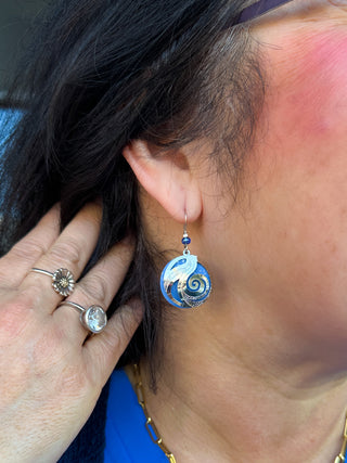 Adajio Periwinkle Circle Earrings